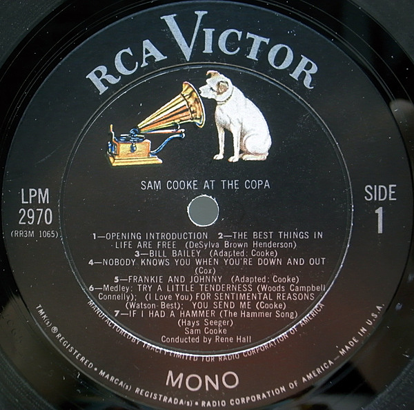 SAM COOKE / At The Copa (LP) / RCA Victor | WAXPEND RECORDS
