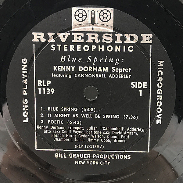 KENNY DORHAM / CANNONBALL ADDERLEY / Blue Spring (LP) / Riverside