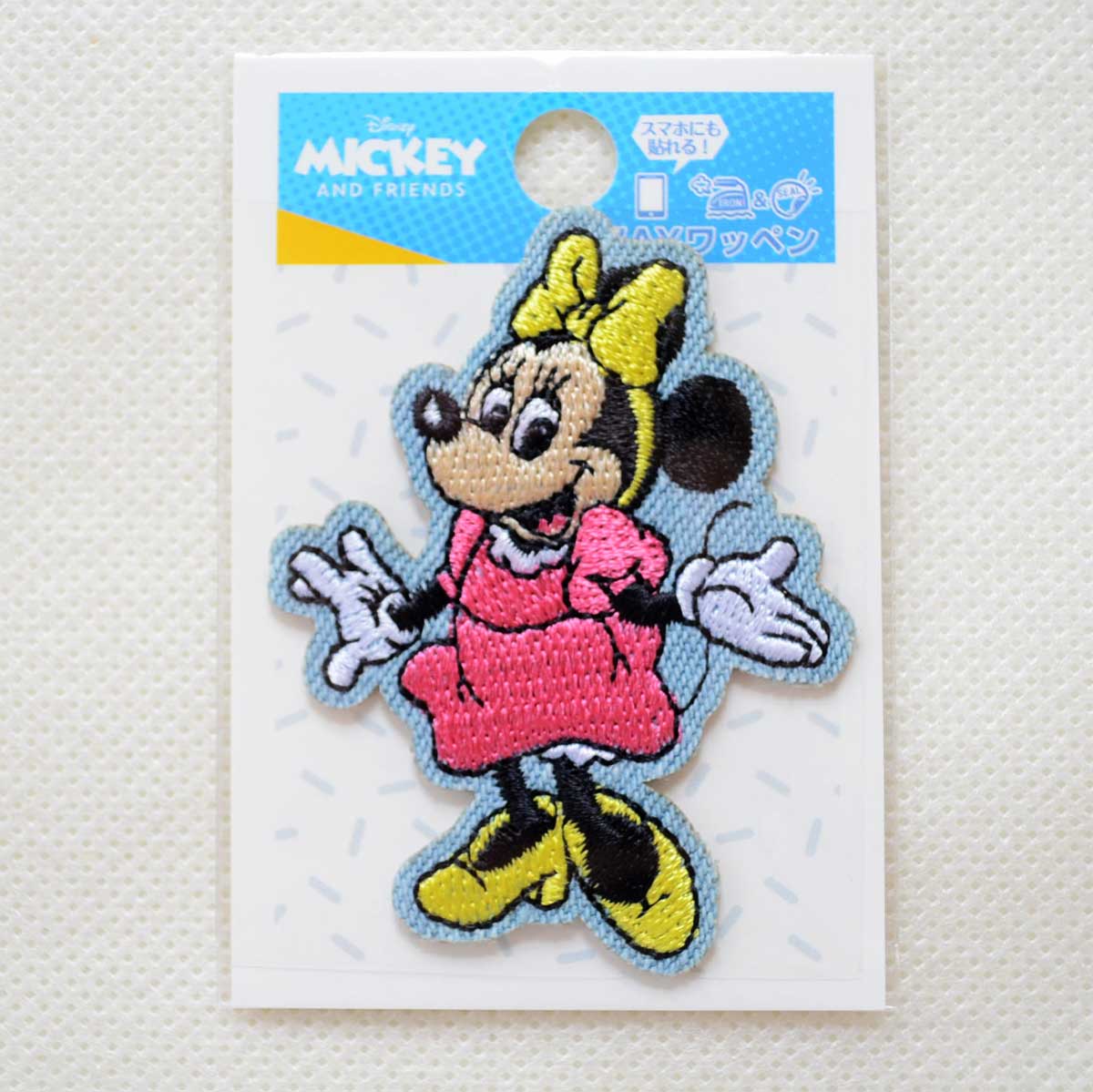 ワッペン ディズニー ミニーマウス レトロ アイロン シール おしゃれ