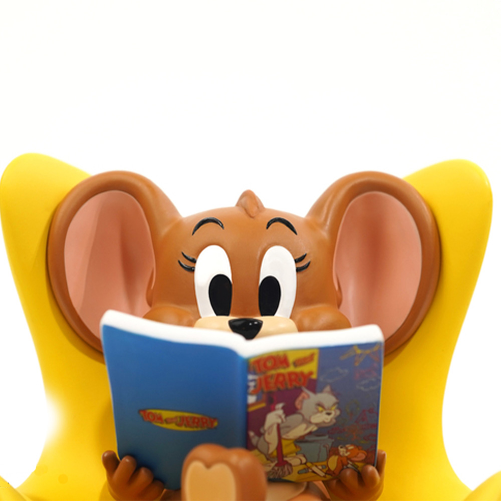 トムとジェリー ジェリー読書の時間スタチュー - TOM AND JERRY