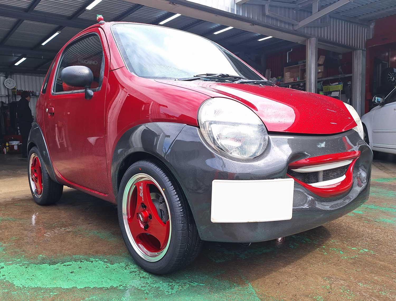 スズキ ツイン ADVAN Racing Oni2 15×5J ZEETEX 165/50R15｜ホイール