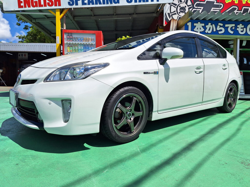 トヨタ プリウス CROSS SPEED CR5 17×7.5J BRIDGESTONE POTENZA 215