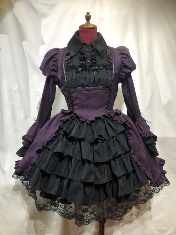 ブラウス＆スカートセットアップ風全身コーディネートワンピース