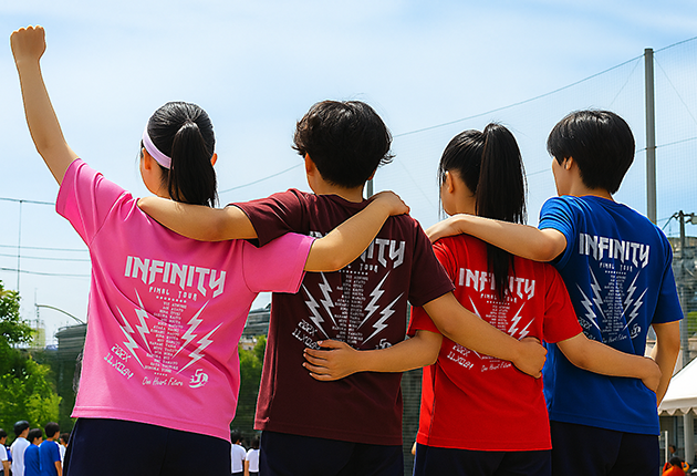 クラスTシャツをお安くプリント! 文化祭や野球Tシャツの背ネームをプリント