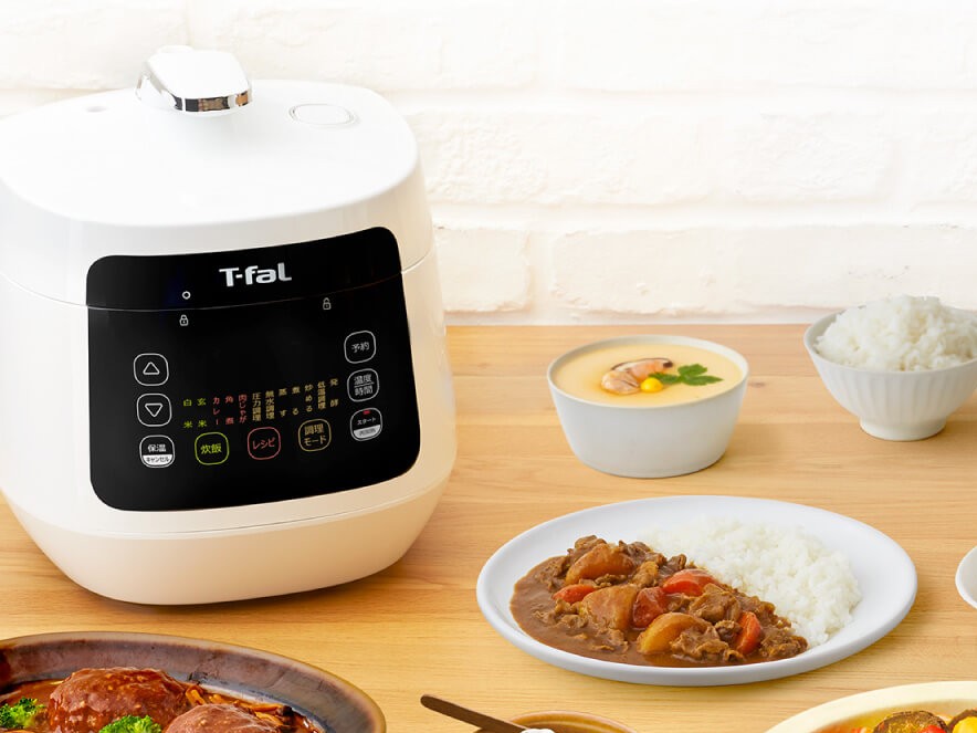 ラクラ・クッカー コンパクト電気圧力鍋（1台12役） ホワイト CY3511JP