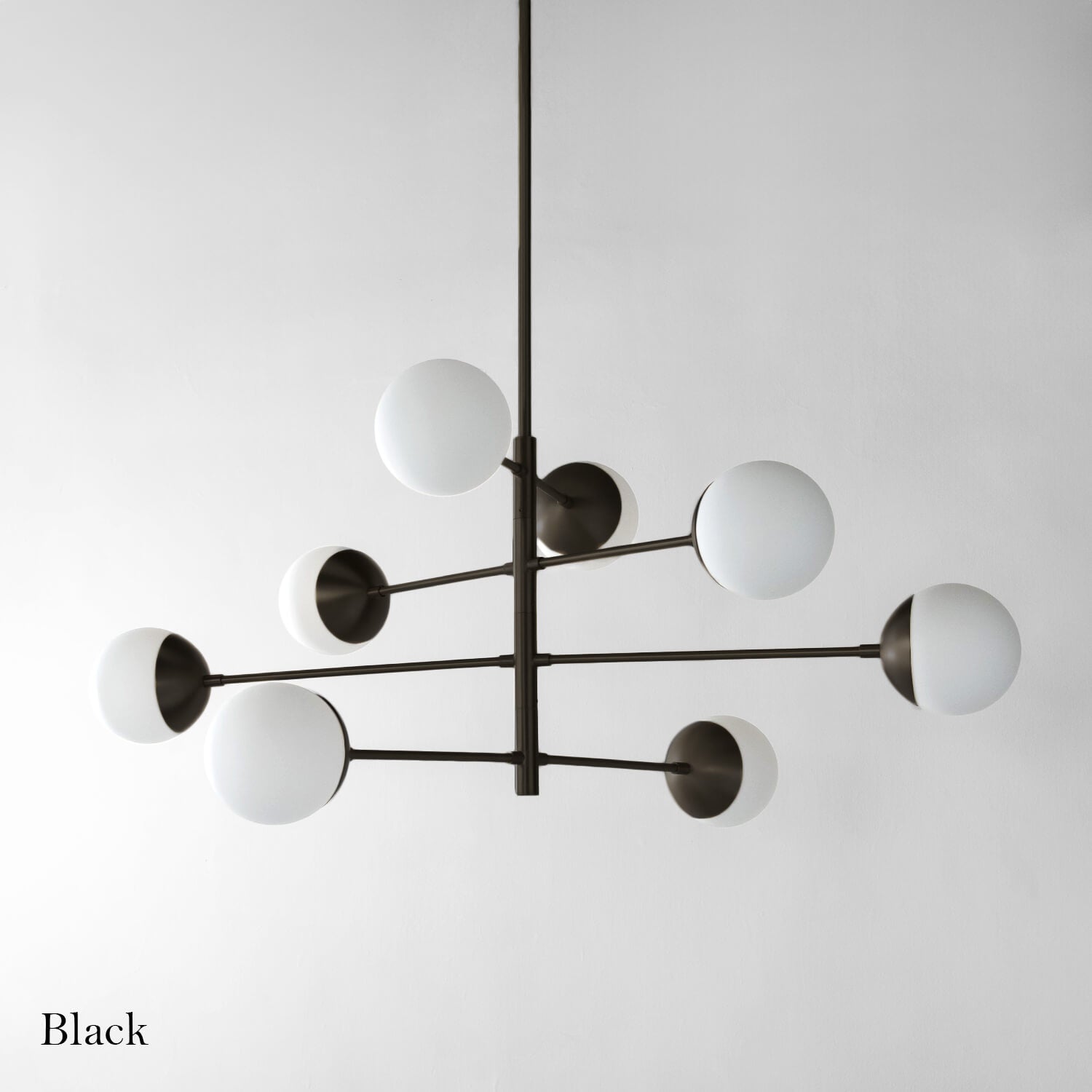 真鍮製の放射状のアームがエレガントなペンダントライト - Pm-02 (8灯