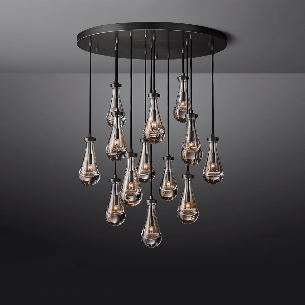 水の雫が落ちる瞬間を切り取ったような独特な形状 - ブリラペンダント