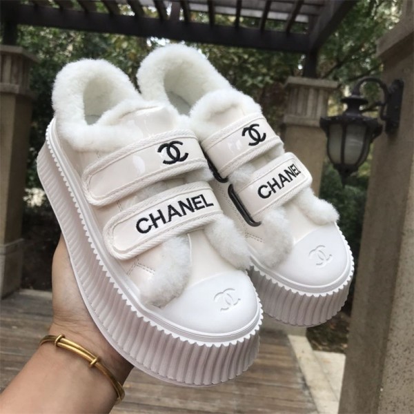 シャネル サンダル レディース Chanel 秋冬サンダル もこもこ ハイ