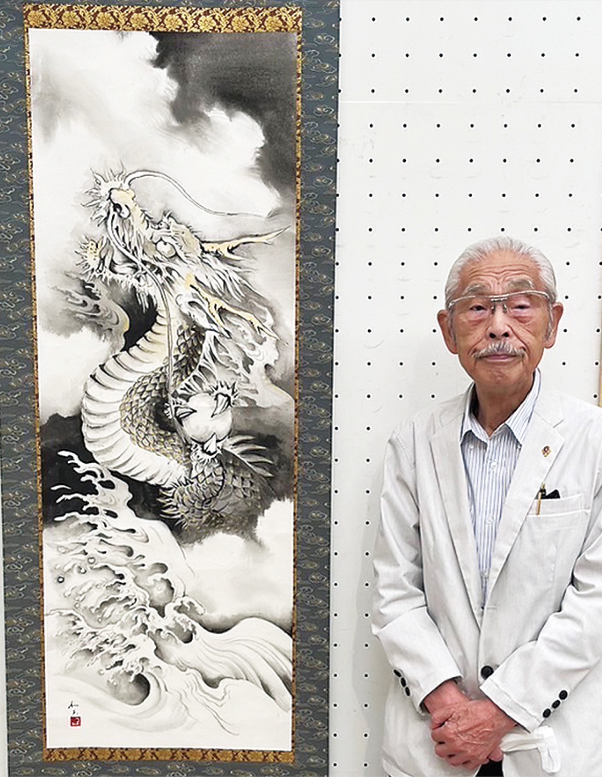 水墨画家又村和夫さん 2度目の文科大臣賞 91歳、たぎる創作意欲