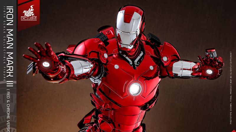 Iron Man Mark III Red and Chrome Version by Hot Toys - The Toyark