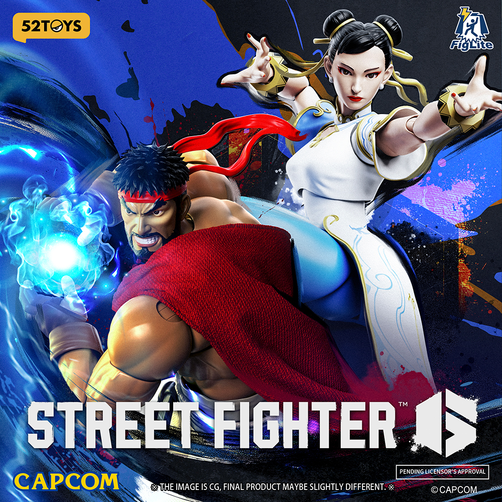 52Toys Street Fighter 6 Ryu and Chun-Li Figures Officially