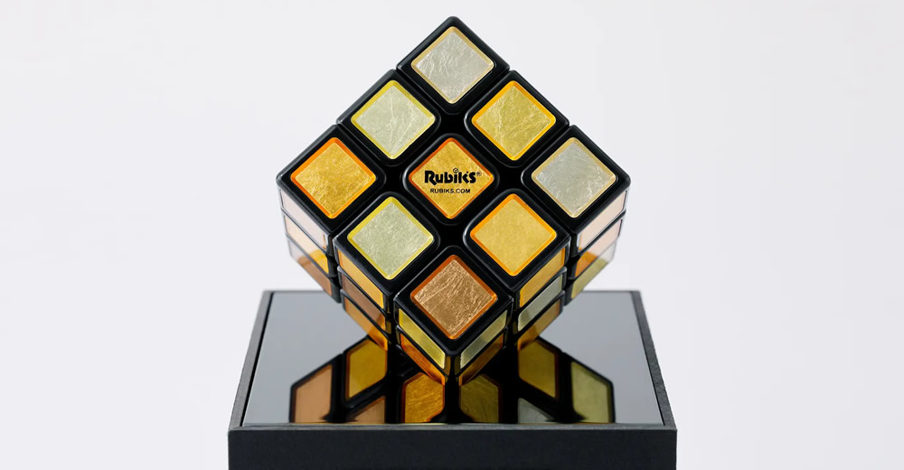 全面が“金”！「工芸ルービックキューブ 金沢箔 金箔」7月7日から予約