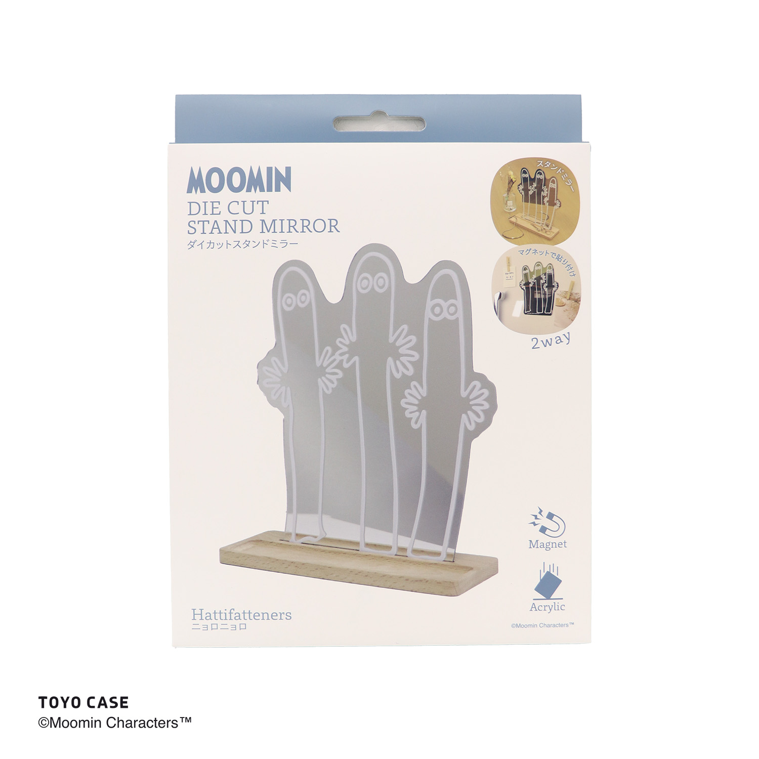 ダイカットスタンドミラー ムーミンシリーズ ニョロニョロ リトルミイ