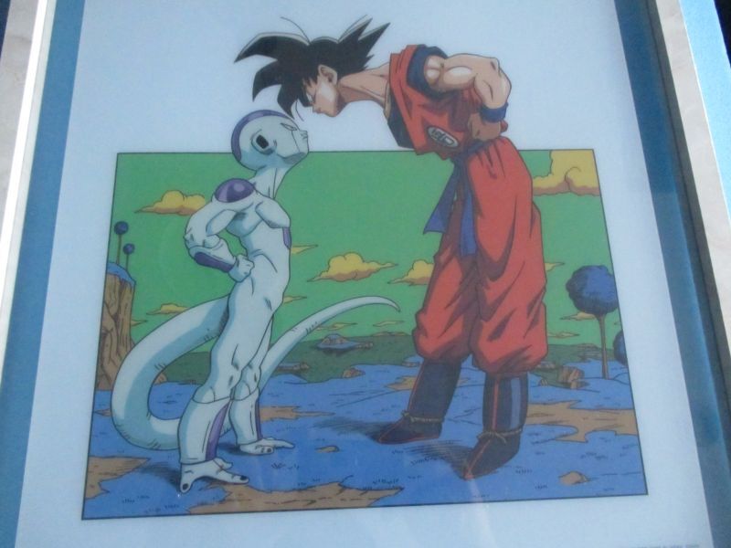 ドラゴンボール[鳥山明◎309話扉絵ビジュアルボード◎悟空フリーザ額縁