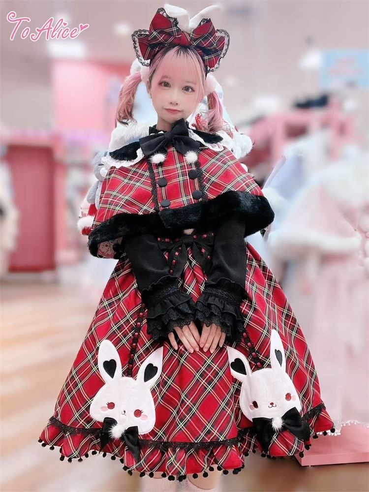 ToAlice】LS192 チェックリボンうさ耳カチューシャ - To Alice