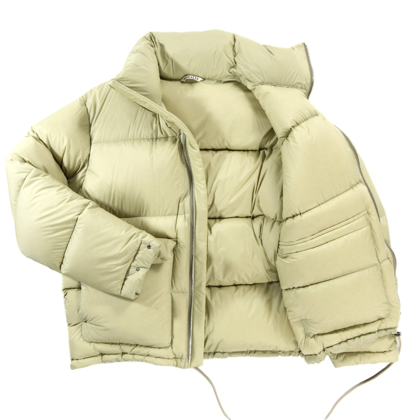 AURALEE SUPER LIGHT NYLON RIPSTOP DOWN BLOUSON LIGHT KHAKI | TODAY