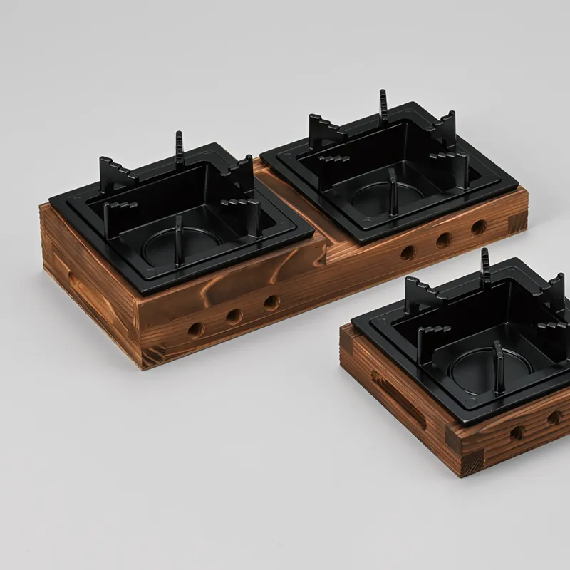 二連二段民芸調コンロ(卓上コンロ)|食器通販の陶磁庵