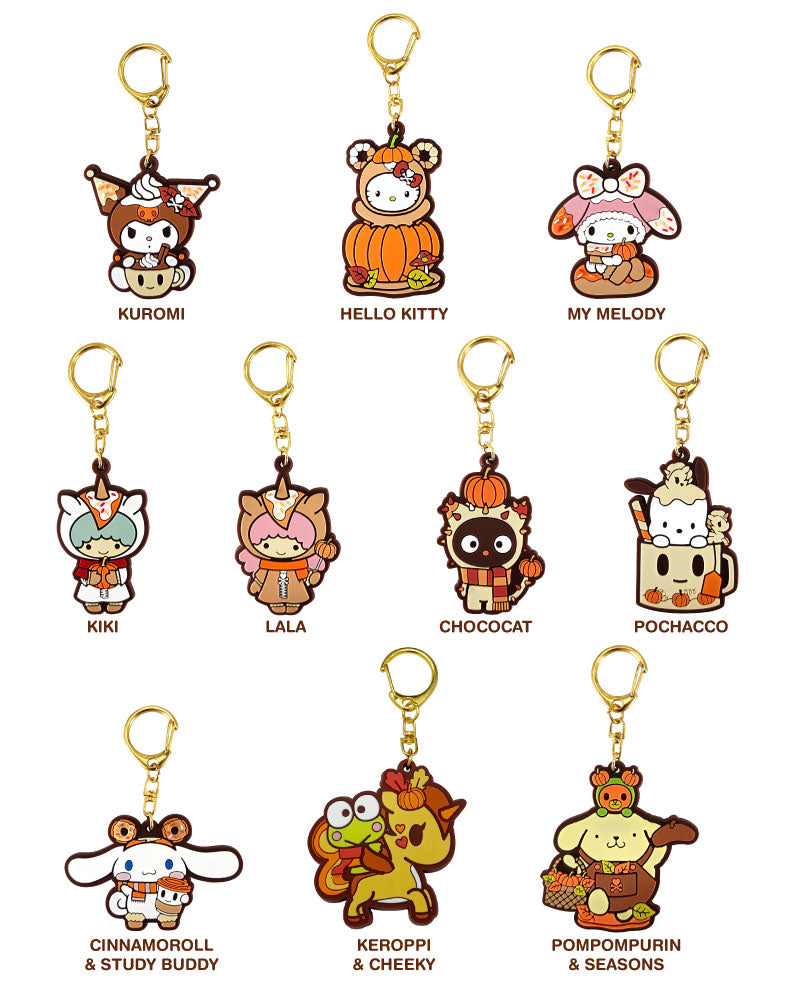 tokidoki x Hello Kitty and Friends Pumpkin Spice Rubber Keychain Blind