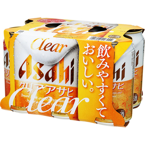 アサヒ クリアアサヒ 350ml×6缶: ネットスーパー｜トキハ