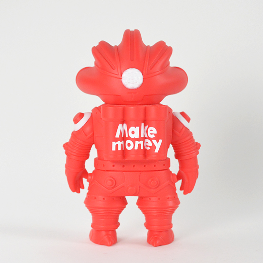 ソフビ製ともだち弐号機 Make money (Red) | 多肉植物・特別な鉢の販売