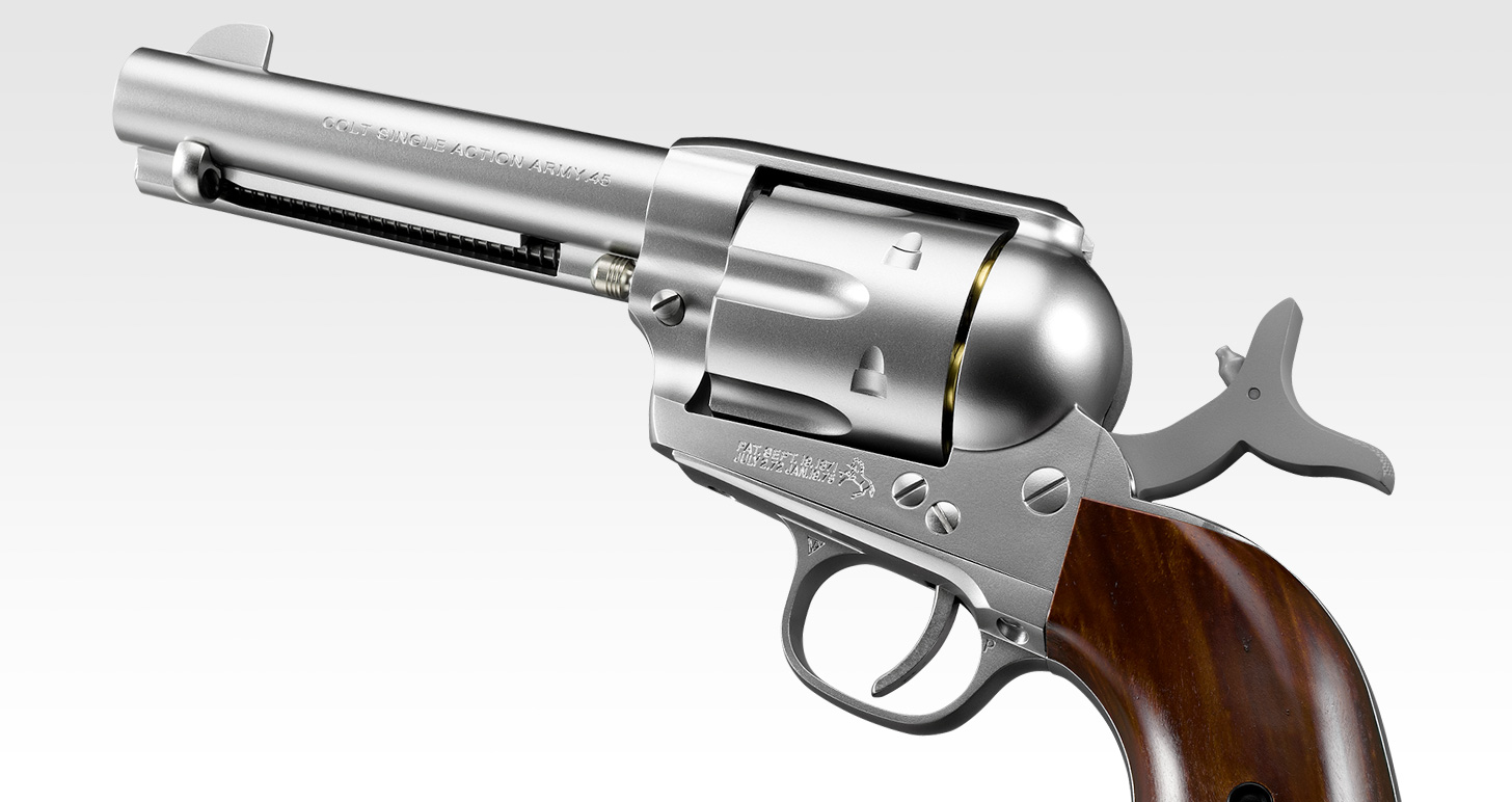 SAA.45 シビリアン 4 3/4インチ シルバー - エアーリボルバー プロ