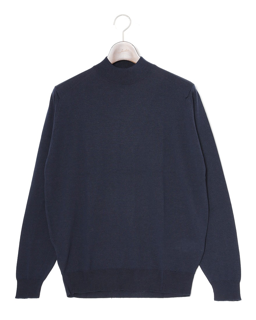 30G ロングスリーブモックネックニット【KILDAY/MODERN FIT】｜JOHN