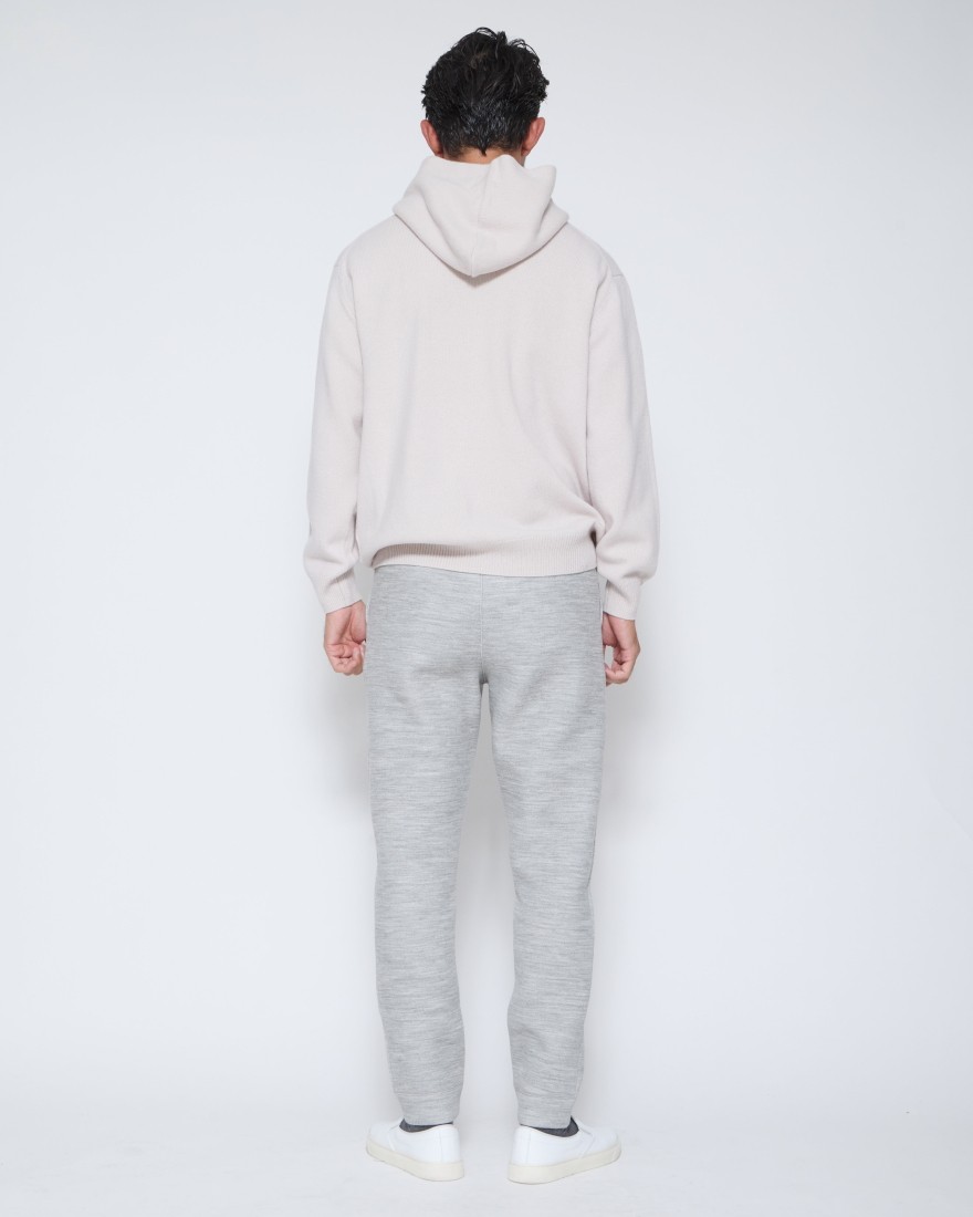 カシミヤ混ウール スウェットパーカー｜Rencontrant（レンコントラント