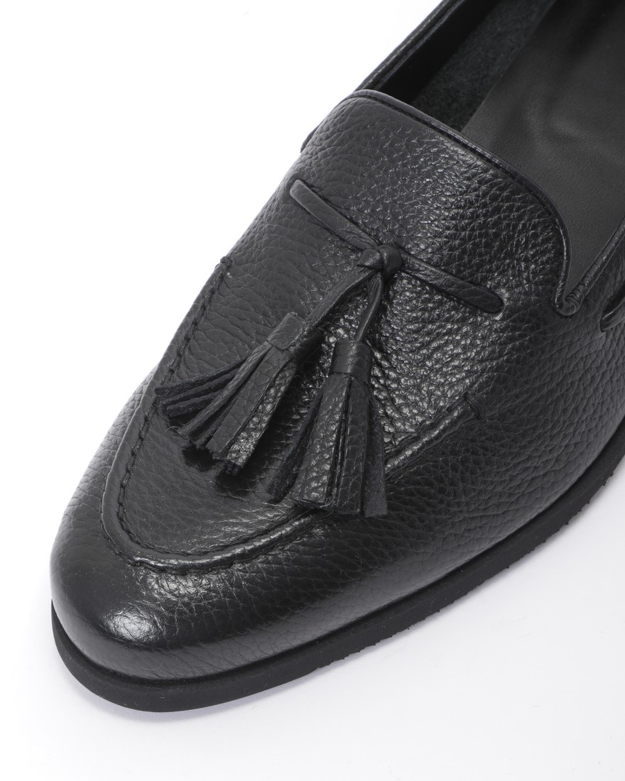 Jedia別注 シボ革タッセルローファー【CILENTO/ラバーソール