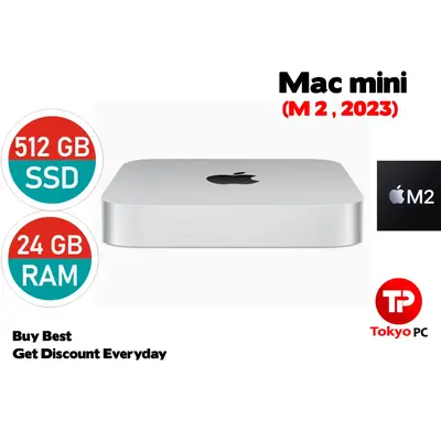 Apple Mac Mini M2 ( 2023 ) 8CPU/ 10GPU SSD 512GB RAM 24GB macOS 15