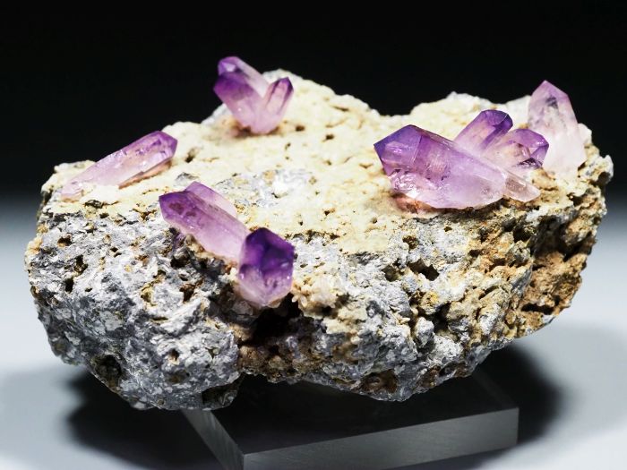 ベラクルスアメジスト 双晶・母岩付き 125.1g 81mm (3)