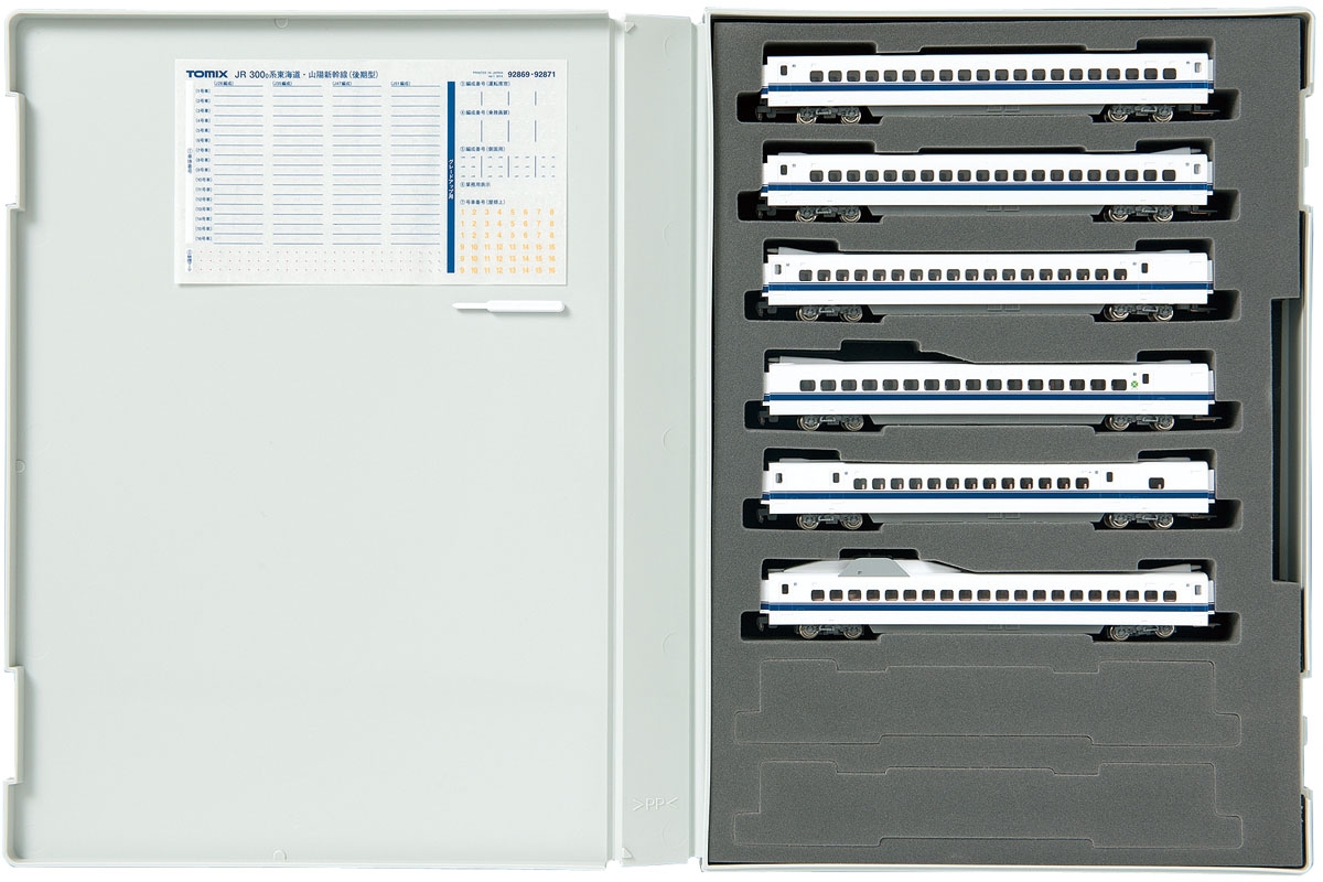 JR 300-0系東海道・山陽新幹線（後期型）増結セットB｜製品情報｜製品