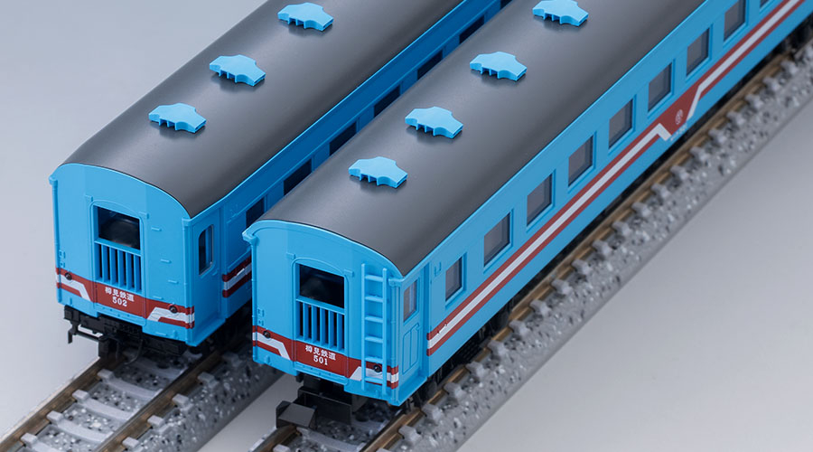 樽見鉄道 客車列車（TDE10-3・オハフ500形・樽見鉄道色）セット｜製品