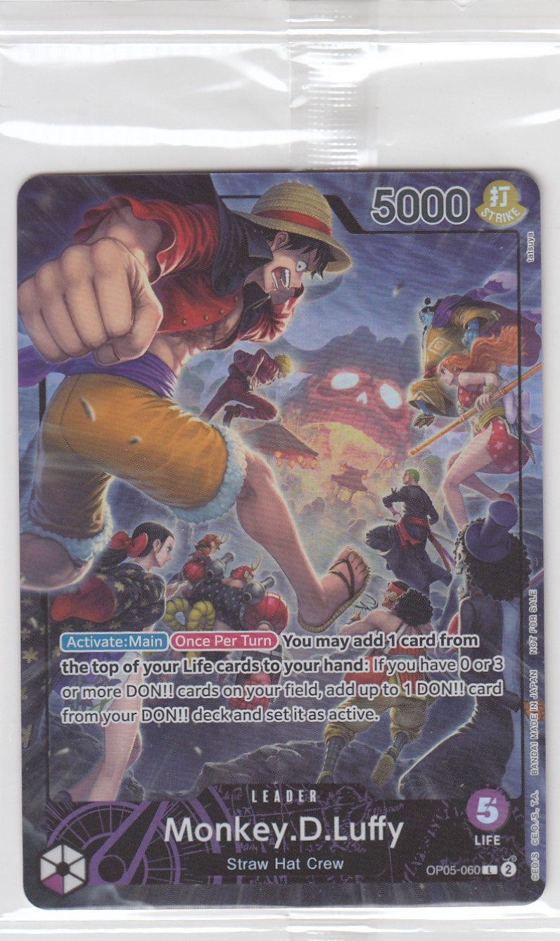 未開封】モンキー・D・ルフィ(L/パラレル)(OP05-060)[英語版/illust