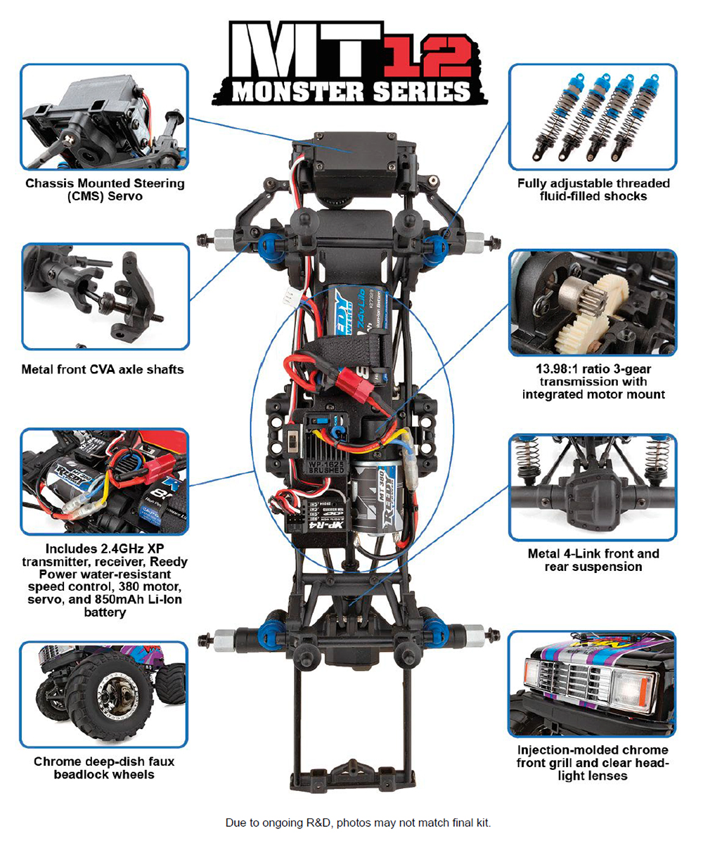 AS40008C MT12 モンスターバンRTR Li-Ionコンボ【工場組立完成済み