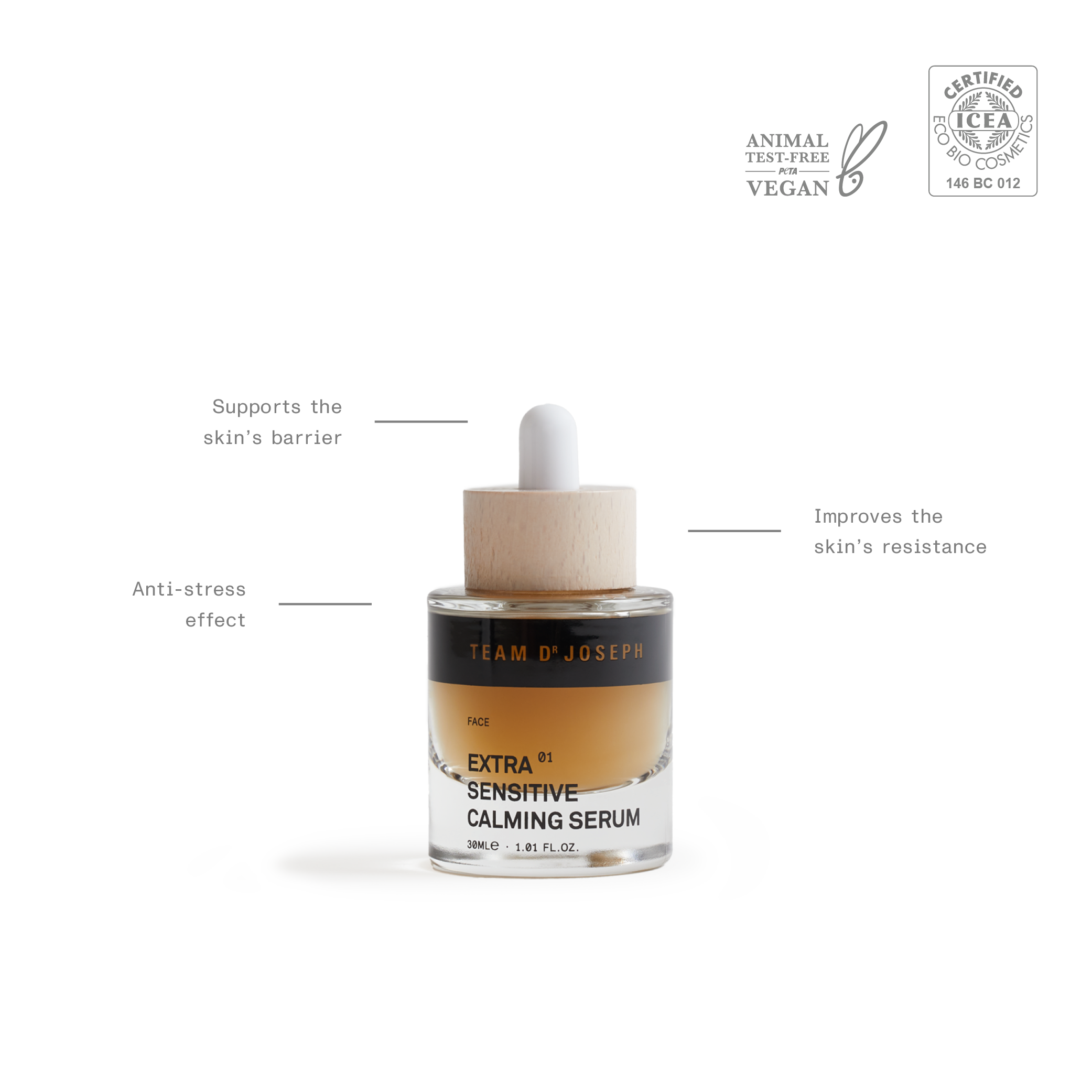 TEAM DR JOSEPH | Extra Sensitive Calming Serum | soothing facial