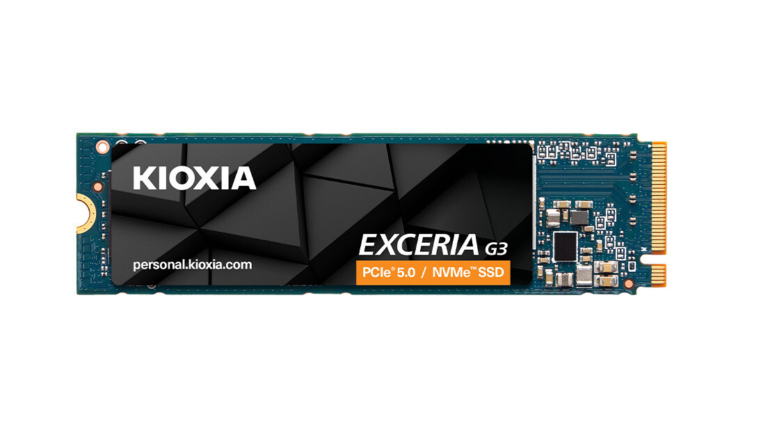 KIOXIA Prepares Affordable G3 M.2 SSDs with QLC NAND and PCIe 5.0