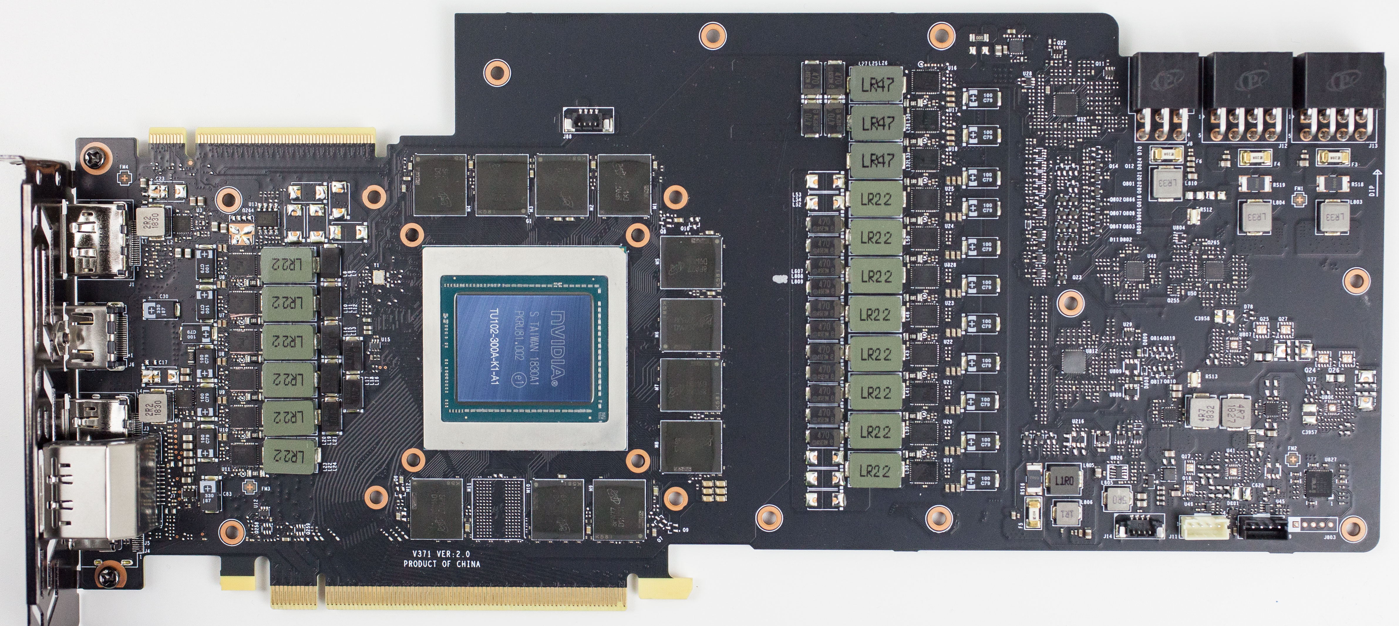 MSI GeForce RTX 2080 Ti Gaming X Trio 11 GB Review - Circuit Board