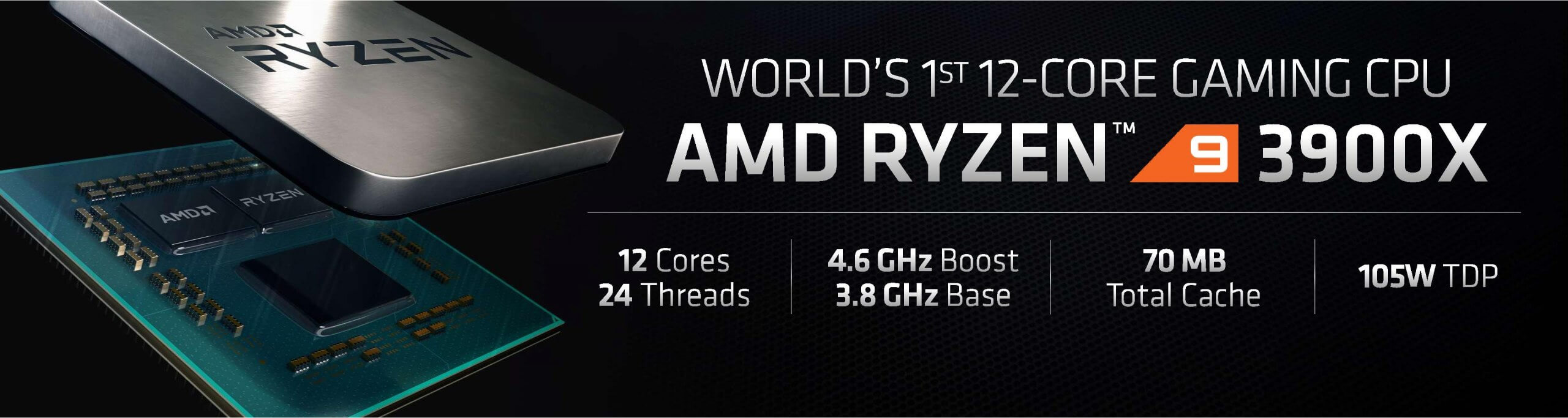 AMD announces Ryzen 9 3900X flagship desktop CPU, Ryzen 7 3800X