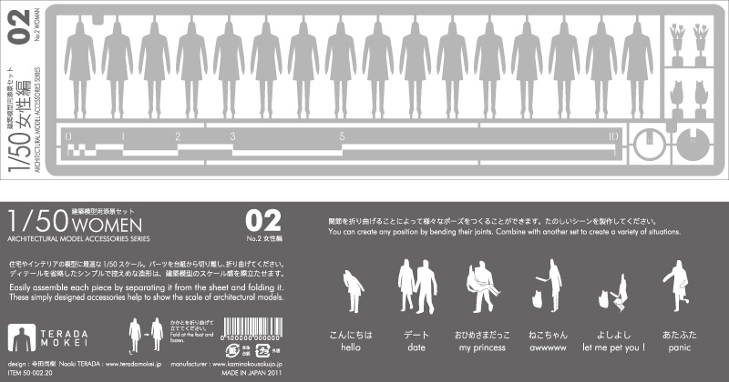 1/50建築模型用添景セット - 製品リスト／ネットショップ | TERADAMOKEI