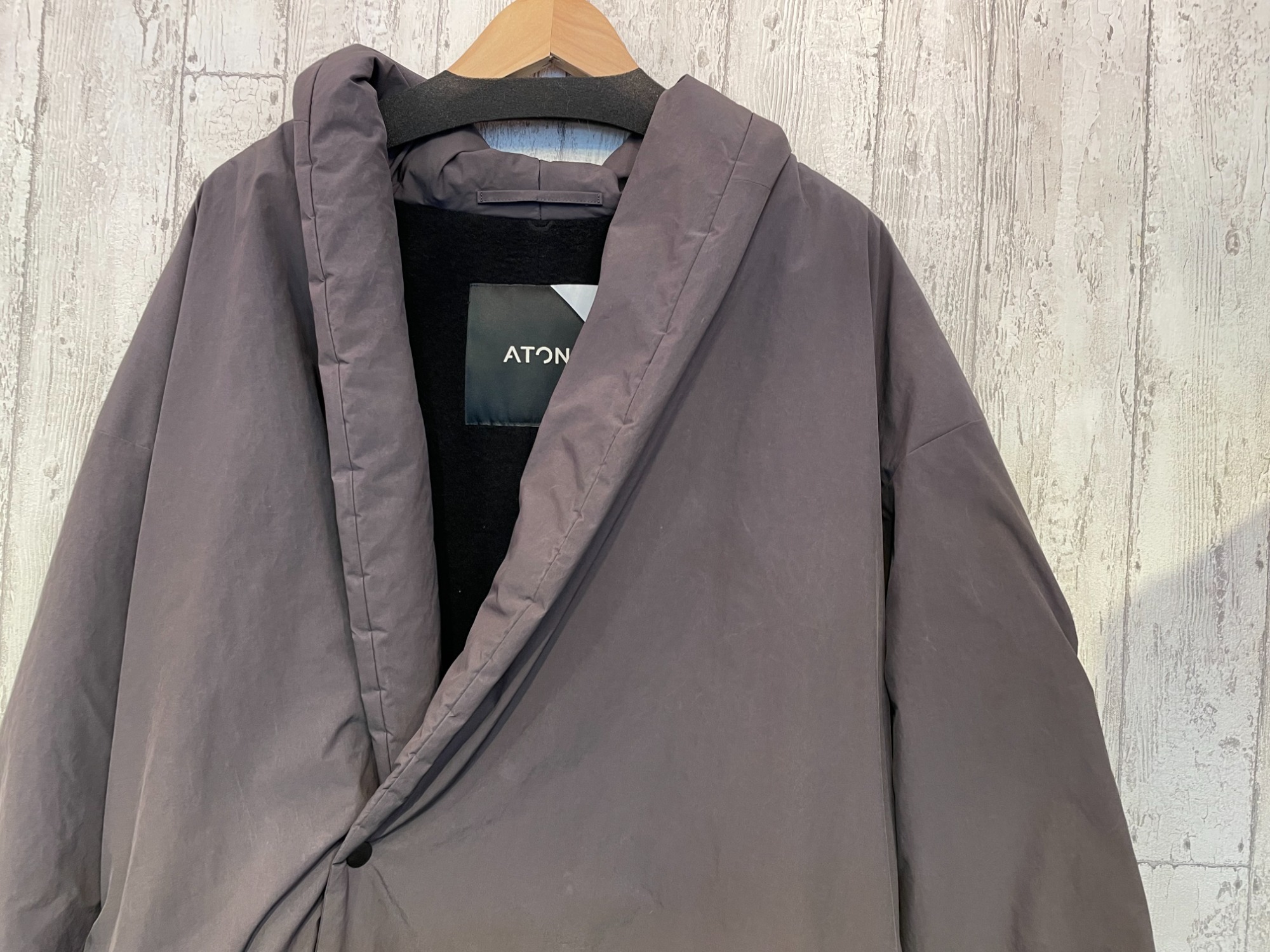 ATON/エイトン】ASAKO NYLON | GOWN COAT（アサコナイロンガウンコート