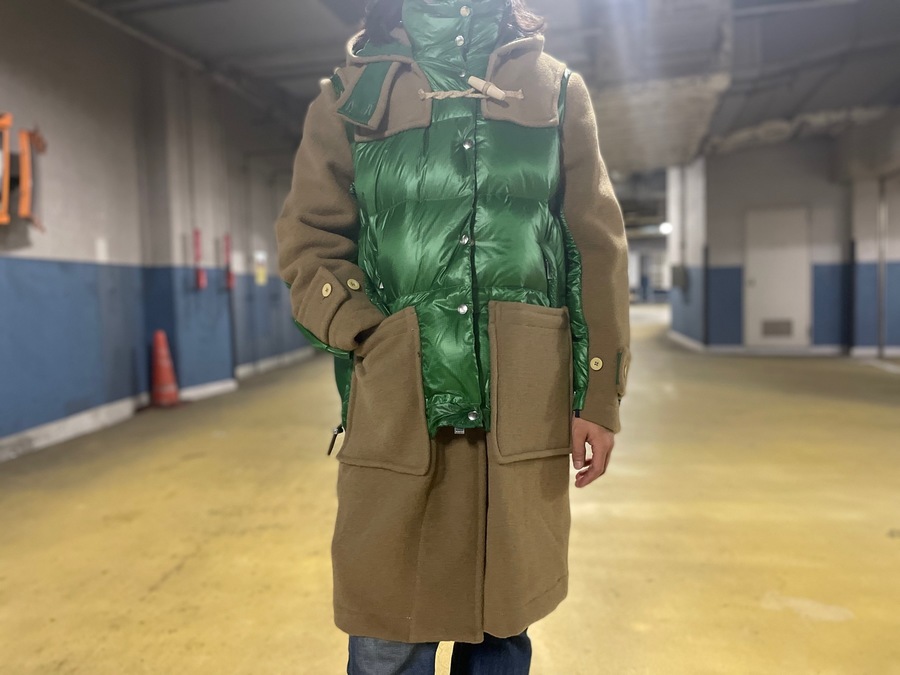 sacai×Gloverallからダウンドッキングダッフルコートのご紹介です