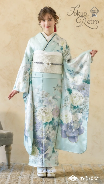 マーシュ彩ちゃん”着用の振袖-水色｜成人記念の新作振袖ご紹介 TR-