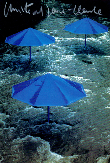 アンブレラ (1991) 青The Umbrellas (1991) Blue|クリスト&ジャンヌ