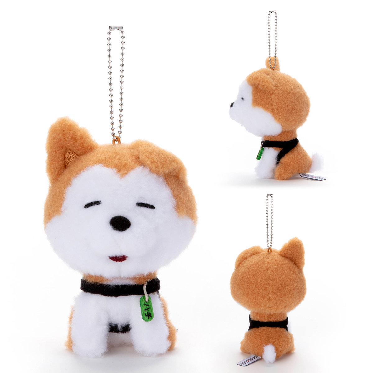 SHIBUYA♡HACHI／ ぬいぐるみボールチェーンマスコット／ハチ(まったり