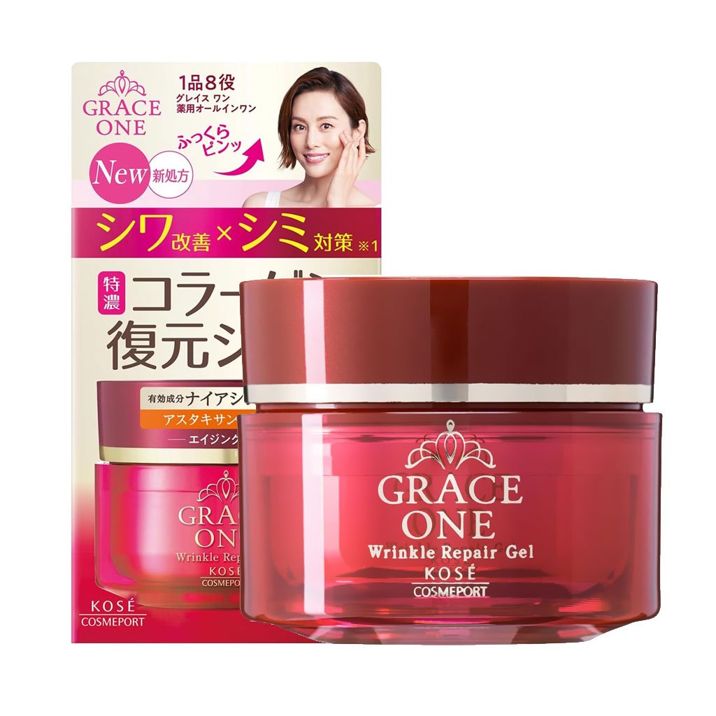 KOSE Grace One All-in-One Wrinkle Repair Gel 100g – Made in Japan