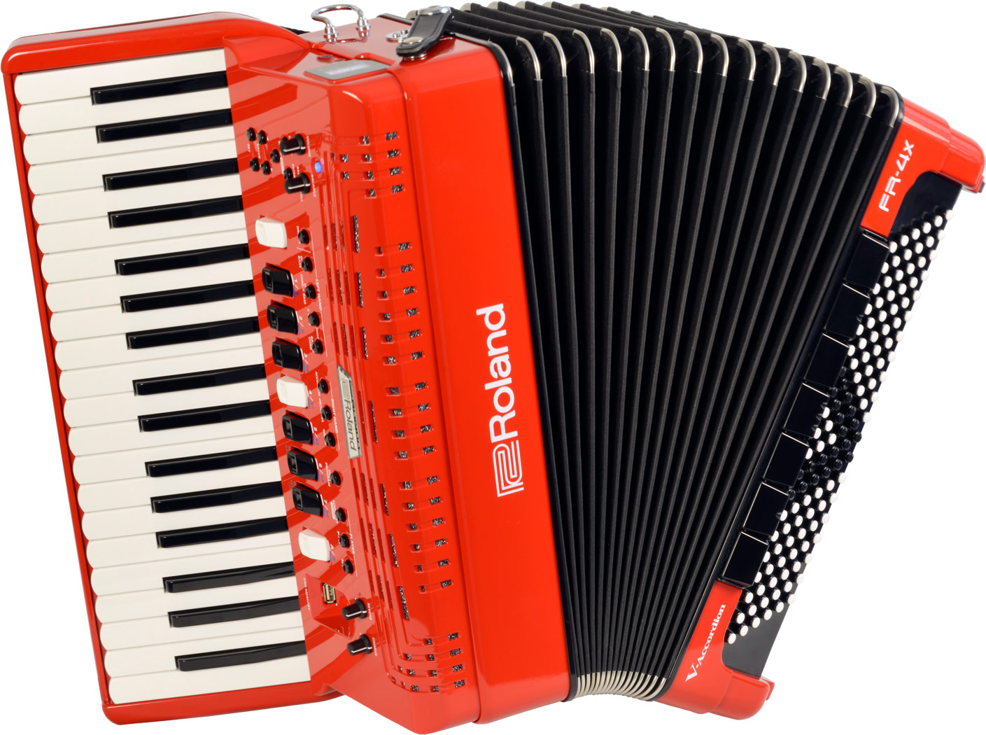 Roland V-accordion FR-1Xb ボタン【赤】 (62ボタン/72ベース)《純正