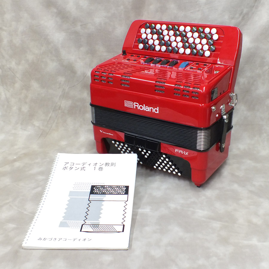 Roland V-accordion FR-1Xb ボタン【黒】(62ボタン/72ベース)《純正