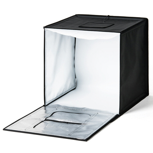 たのめーる】サンワダイレクト 撮影ボックス (LEDライト付8000lm・60