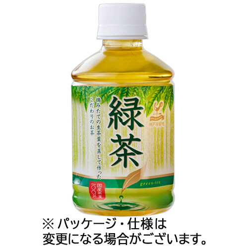 たのめーる】富永貿易 神戸居留地 緑茶 280mL ペットボトル 1セット(72