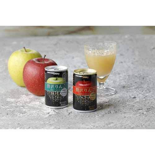 たのめーる】青森県りんごジュース シャイニー 贅沢りんご王林 160g 缶